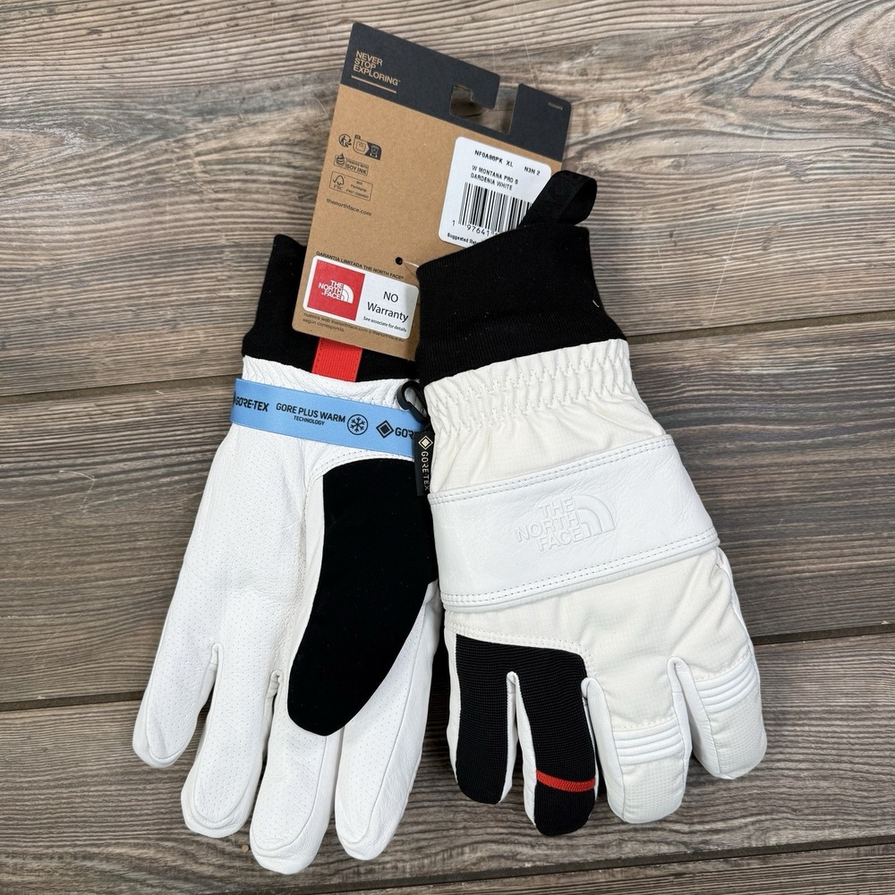 The North Face Women's Montana Pro SG GTX Gloves Gore-Tex Warm White Size XL New - Picture 3 of 5
